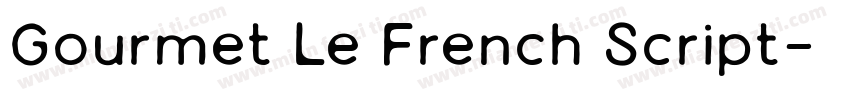 Gourmet Le French Script字体转换